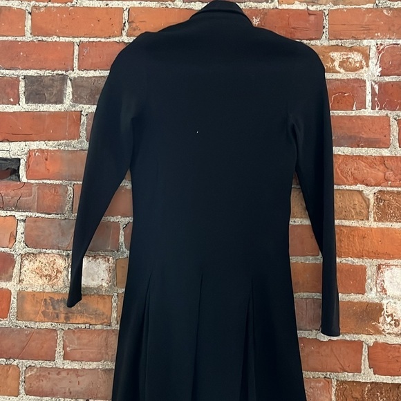 Lacoste Jersey Knit Zip Up Collared Long Sleeve Polo Dress Slate Grey sz 38/US 6 - Picture 5 of 5